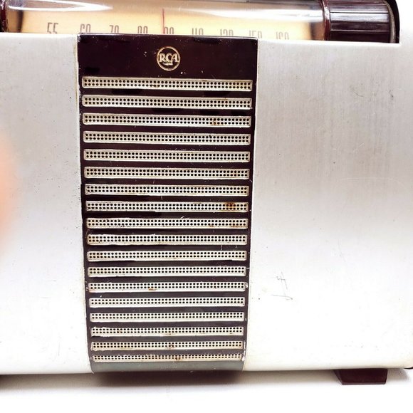 Vintage Tube Radio RCA Victor 8BX6 Globe-Trotter - Picture 9 of 12